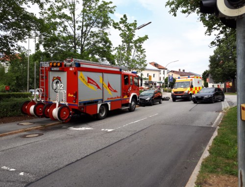 Verkehrsunfall mit Motorrad Passauer Straße