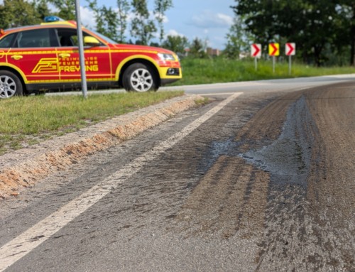 Güllespur B 12 Kreisverkehr