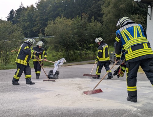 auslaufender Kraftstoff Gewerbegebiet Am Bahnhof
