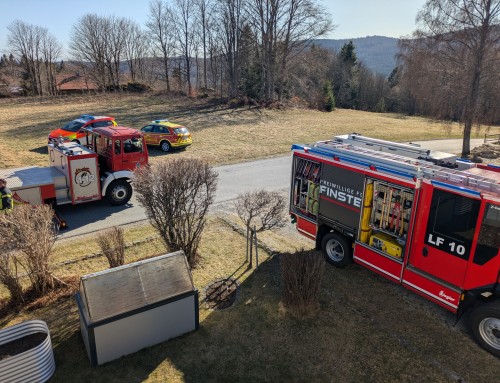 Personenrettung mit Drehleiter Finsterau