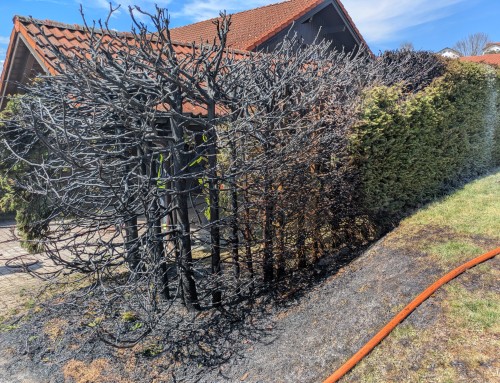 Brand am Gebäude Hinterschmiding